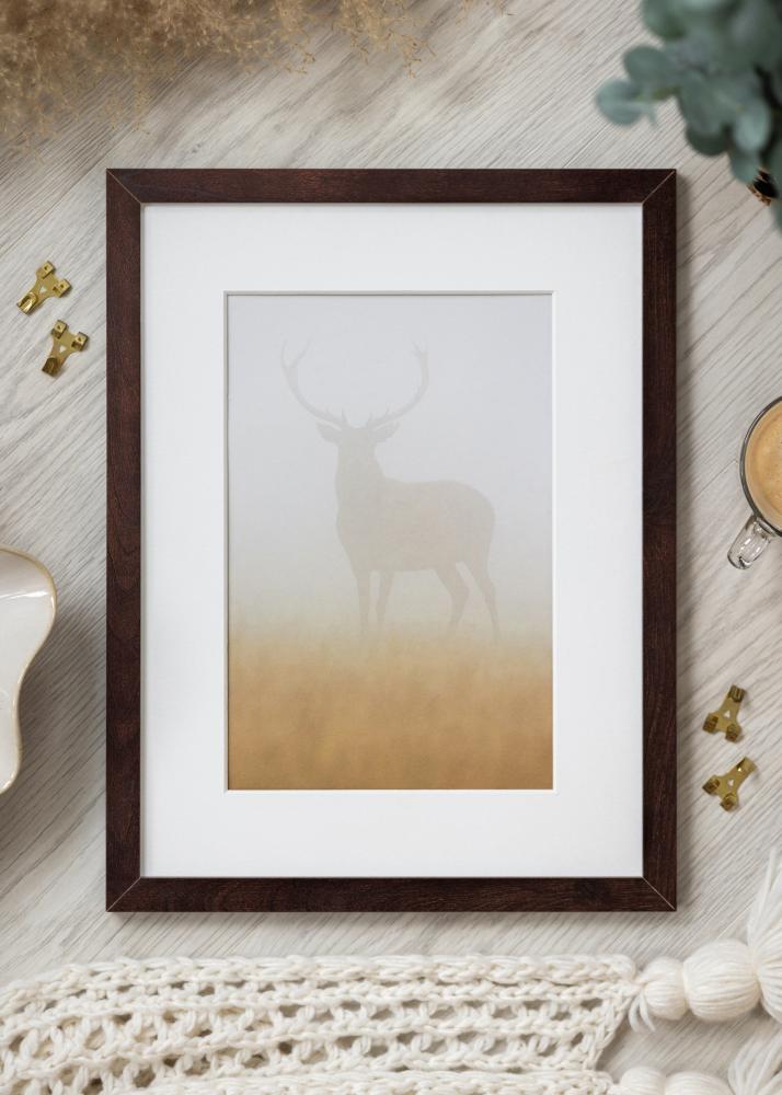 BGA Rahmen BGA Classic Acrylglas Nussbaum 60x90 cm