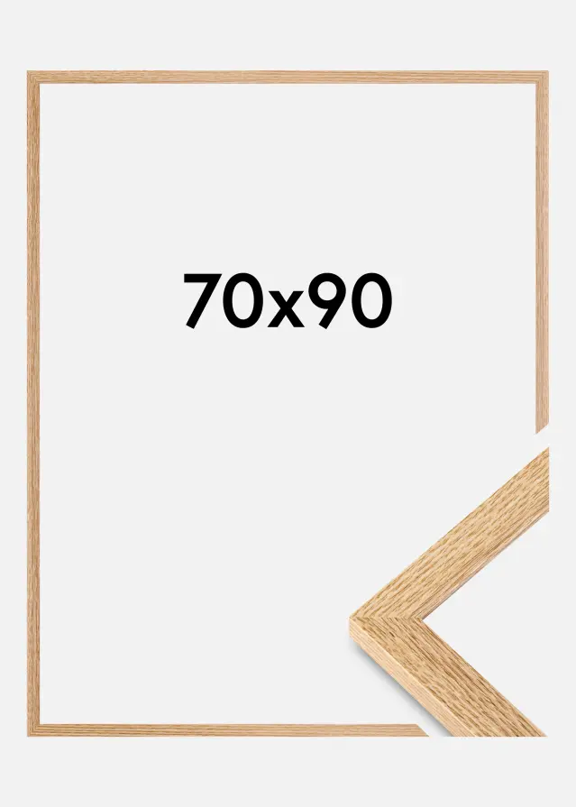 BGA Rahmen Selection Acrylglas Eiche 70x90 cm