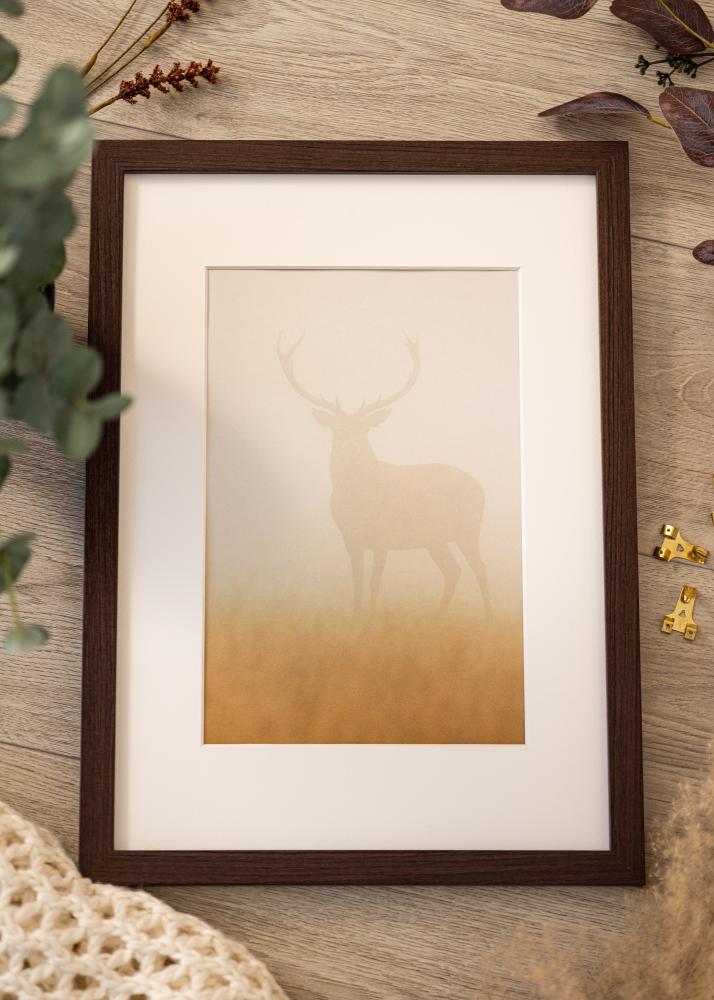 BGA Rahmen Deco Acrylglas Walnuss 20x30 cm