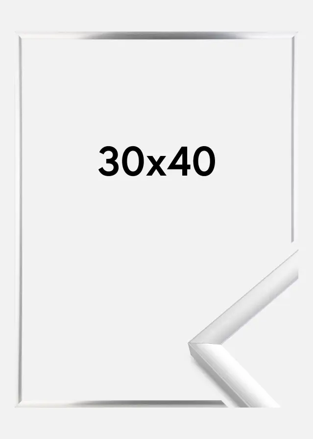 BGA Rahmen New Lifestyle Acrylglas Silber 30x40 cm