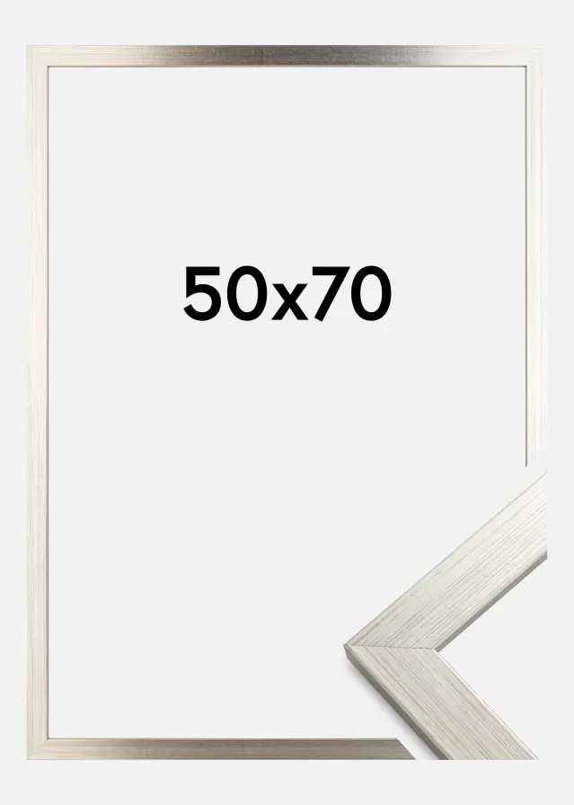 Galleri 1 Rahmen Silver Wood Acrylglas 50x70 cm