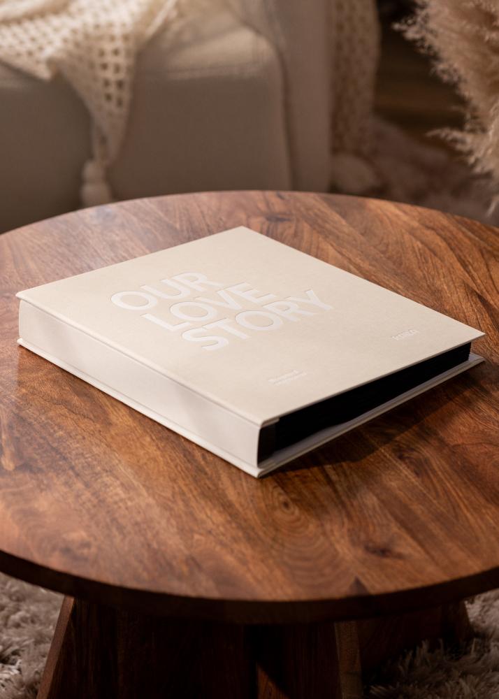 ID Factory KAILA Fotoalbum UNSERE LIEBESGESCHICHTE Creme - 600 Bilder in 10x15 cm