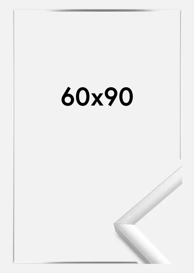 BGA Rahmen New Lifestyle Acrylglas Silber 60x90 cm