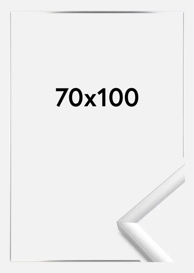 BGA Rahmen New Lifestyle Acrylglas Silber 70x100 cm