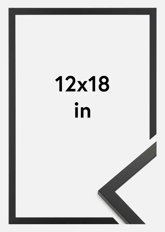 Artlink Rahmen Trendy Acrylglas Schwarz 12x18 inches (30,48x45,72 cm)