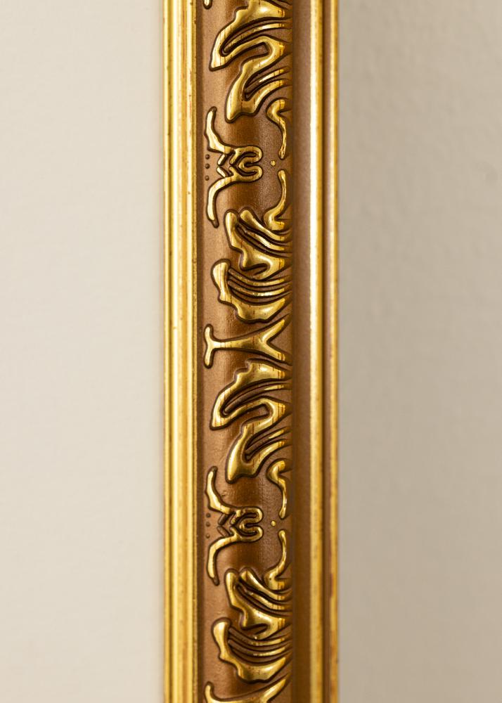 BGA Rahmen Swirl Acrylglas Gold 60x80 cm