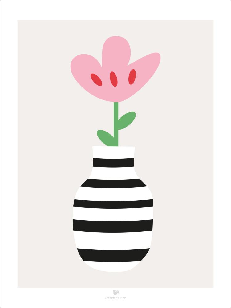 Bildverkstad Flower - Beige