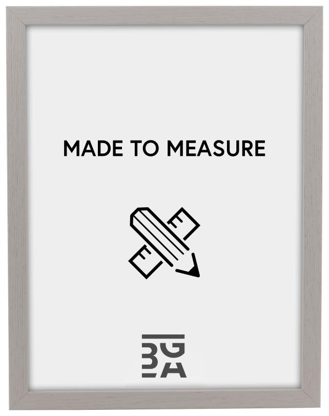 Ramverkstad Rahmen Björkö - Hellgrau gerieben - Größe nach Wunsch