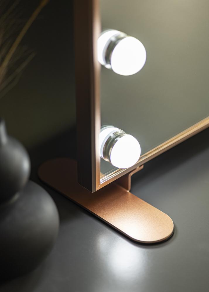 KAILA KAILA Kosmetikspiegel Hollywood 14 Roségold 60x50 cm