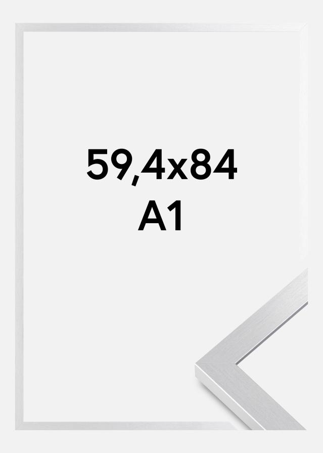 BGA Rahmen Selection Acrylglas Silber 59,4x84,1 cm (A1)