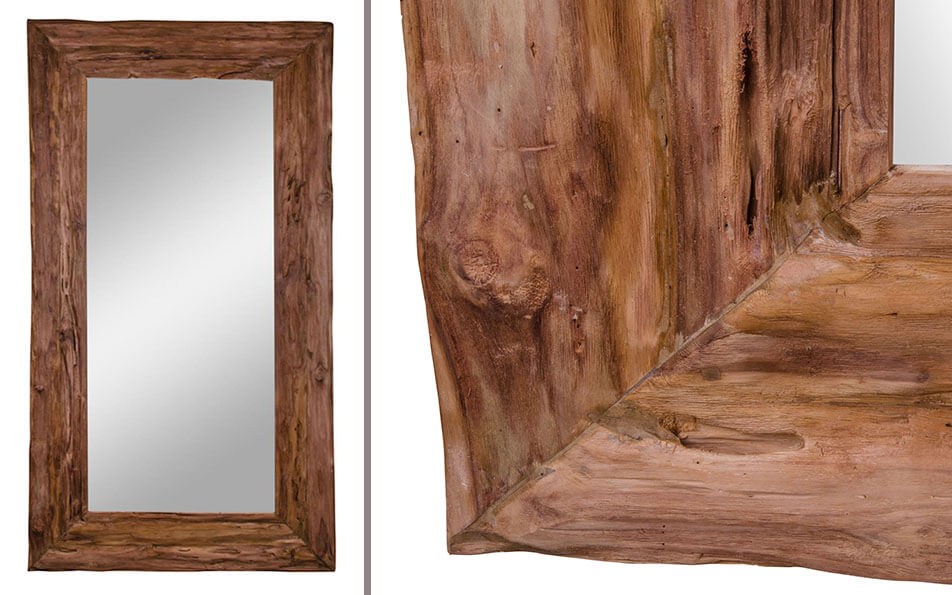 Spiegel aus recyceltem Material - Bilderrahmen aus recyceltem Holz