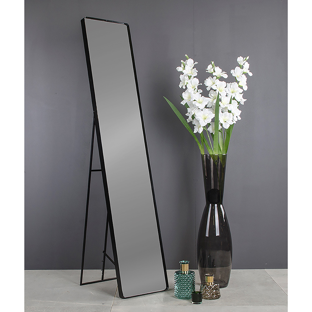 House Nordic Avola Stand Mirror Schwarz 35x170 cm