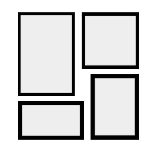 Gesammelte Bilderwand 4 Bilder