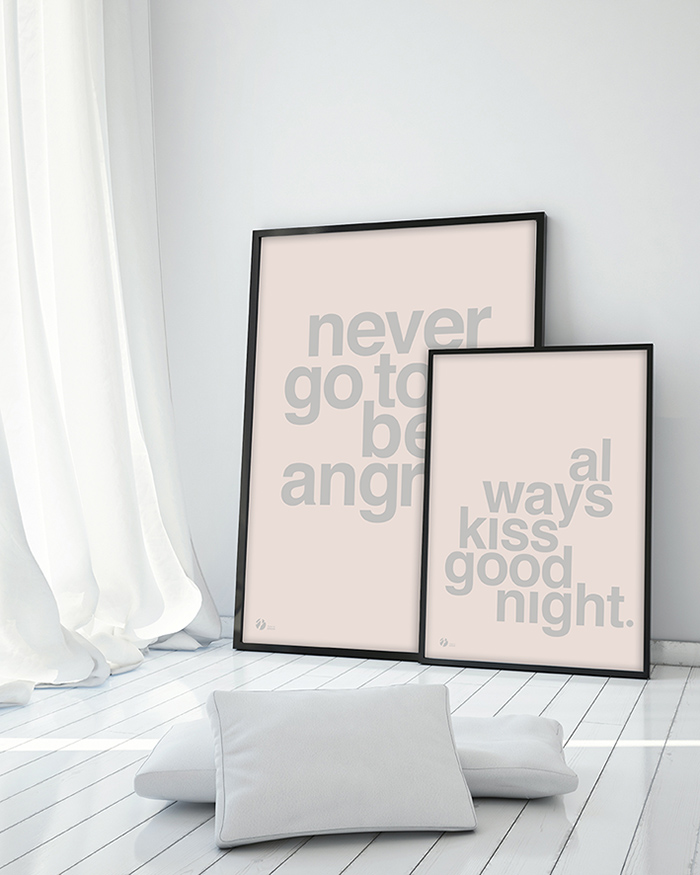 Dahl & Krohn Never Go To Bed Angry Pink