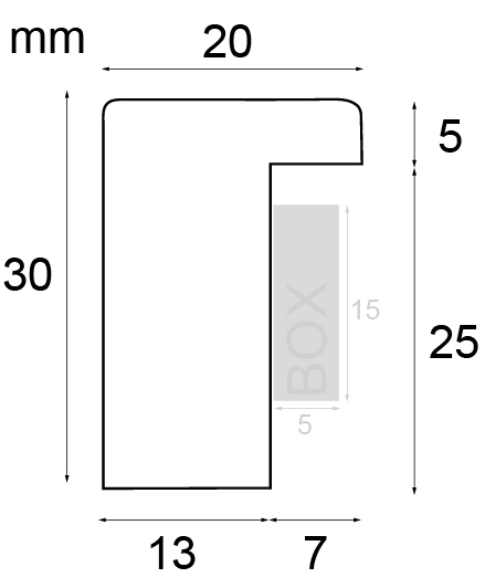Artlink Rahmen Amanda Box Acrylglas Weiß 84,1x118,9 cm (A0)